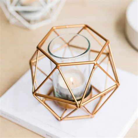 metal house tealight candle holder|geometric tea light holder metal.